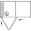 Peit-voldikukse süsteem HAWA FOLDING CONCEPTA 25 kinnituste kmpl. 1851mm-2600mm, vasak