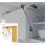 Kapiukse gaasitõstuk "KRABY" 60N / 244 mm (FIKSEERIV, reguleeritav)