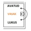 Lukk 80x41 mm, VASAK (antiikpronks)