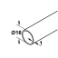 Reelingu toru ø16/1200 mm (kroom)