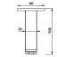 Reguleeritav lauajalg, 700 mm, 25 x 25 mm (valge)