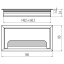 Kaabliava kate 80 x 160 mm, alumiinium