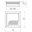 Kaabliava kate 80 x 80 mm, alumiinium
