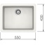 Graniitvalamu QUADRO N-100 Schock, TÖÖTASAPINNA ALLA PAIGALDATAV MUDEL (valge / alpina)