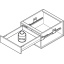 HÄFELE MATRIX BOX S35 vaikseltsulguv sahtel, 84/400 mm, 35 kg (antratsiit)