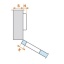 Klaasukse hing "Salice" nurk +30˚