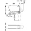 Vedrulukk 34 x 27 mm "Mini Latch" (nikkel/valge)