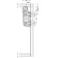 Slido Fold 50 VF, kinnitused 1-le uksepaarile, vasak