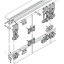 Slido Fold  MF/VF 70,  kinnitused 1-le uksepaarile