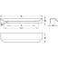 Käepide 1200 x 44 mm (kuld)