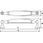 Käepide 112 mm (antiikpronks)