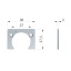 KIMANA hinge adapter h=2 mm (must nikkel)