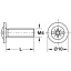 Kruvi M4 x 28 mm (tsingitud, 100 tk)