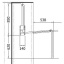 Riidepuu liftsüsteem 780 - 1150 mm (kroom)
