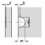 Hing PLANO nikkel 270°