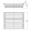 Väljatõmmatav jalatsiriiul SMART 860 x 460 x H.152 mm (valge)