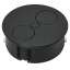 Pistikupesad TWIST Ø115 mm (matt must)