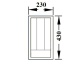 Jaotusrest nugadele, kahvlitele, lusikatele ↔230 mm (valge)