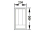 Jaotusrest nugadele, kahvlitele, lusikatele ↔230 mm (valge)