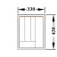 Jaotusrest nugadele, kahvlitele, lusikatele ↔330 mm (hall)