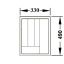 Jaotusrest nugadele, kahvlitele, lusikatele ↔330 mm (hall)