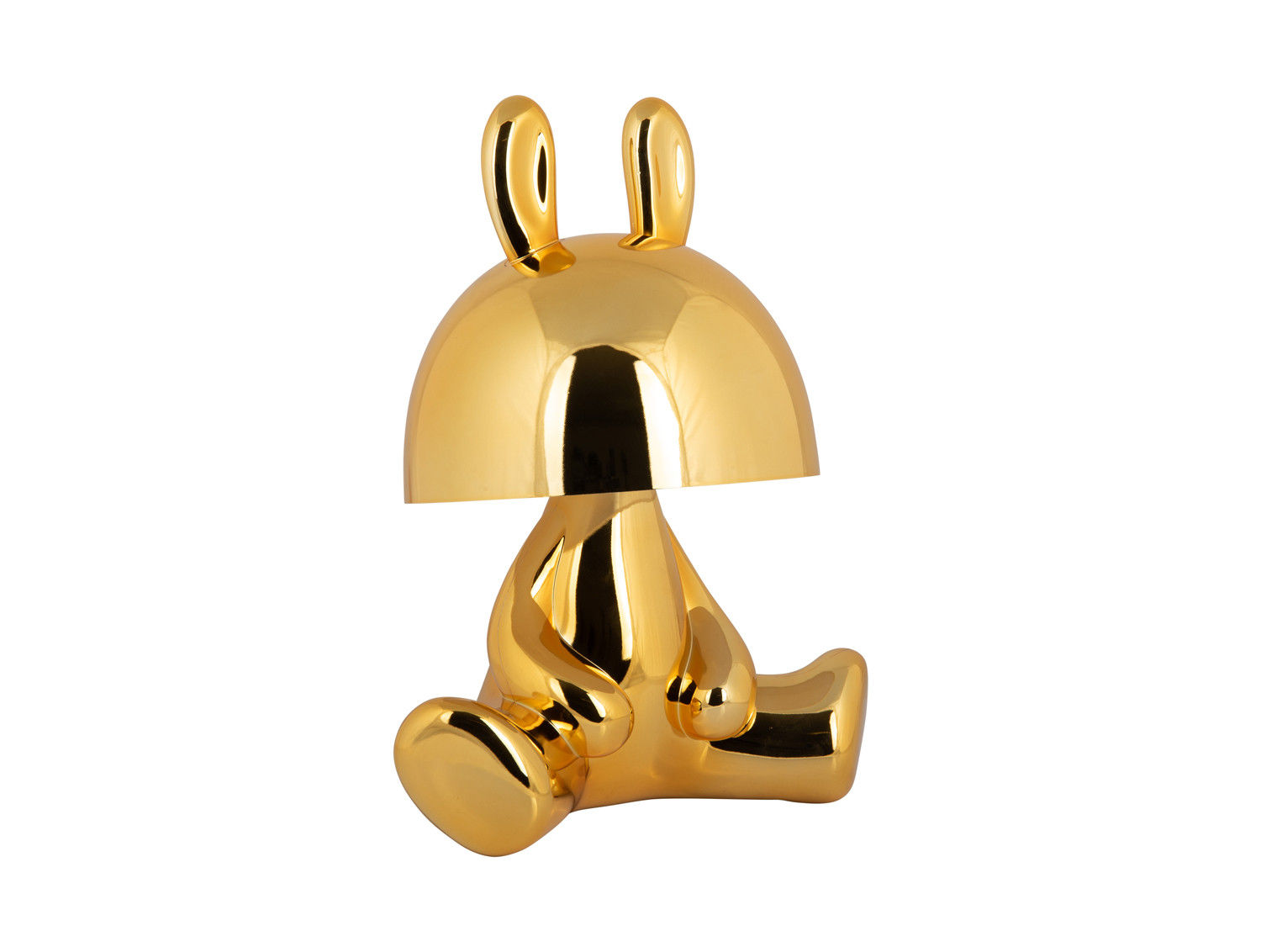 Bunny  - apzeltīta lādēta galda lampa ar bluetooth-dinamiku; (8 stundas)